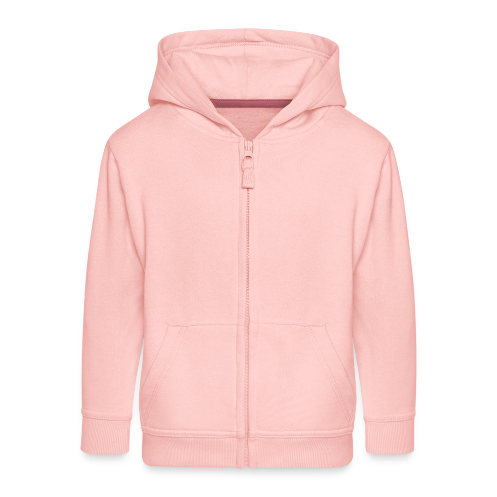 "Auf Pferd & Glück sitzen" Illustrationsstil - Kinder Kapuzenjacke - Kristallrosa