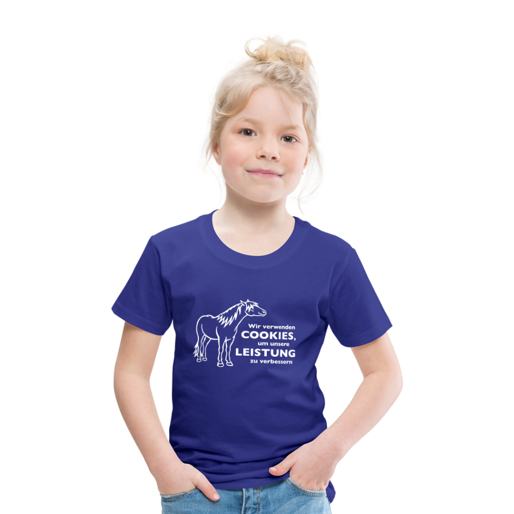 "Cookieverwendung" Grafik-Stil - Kinder T-Shirt - Königsblau