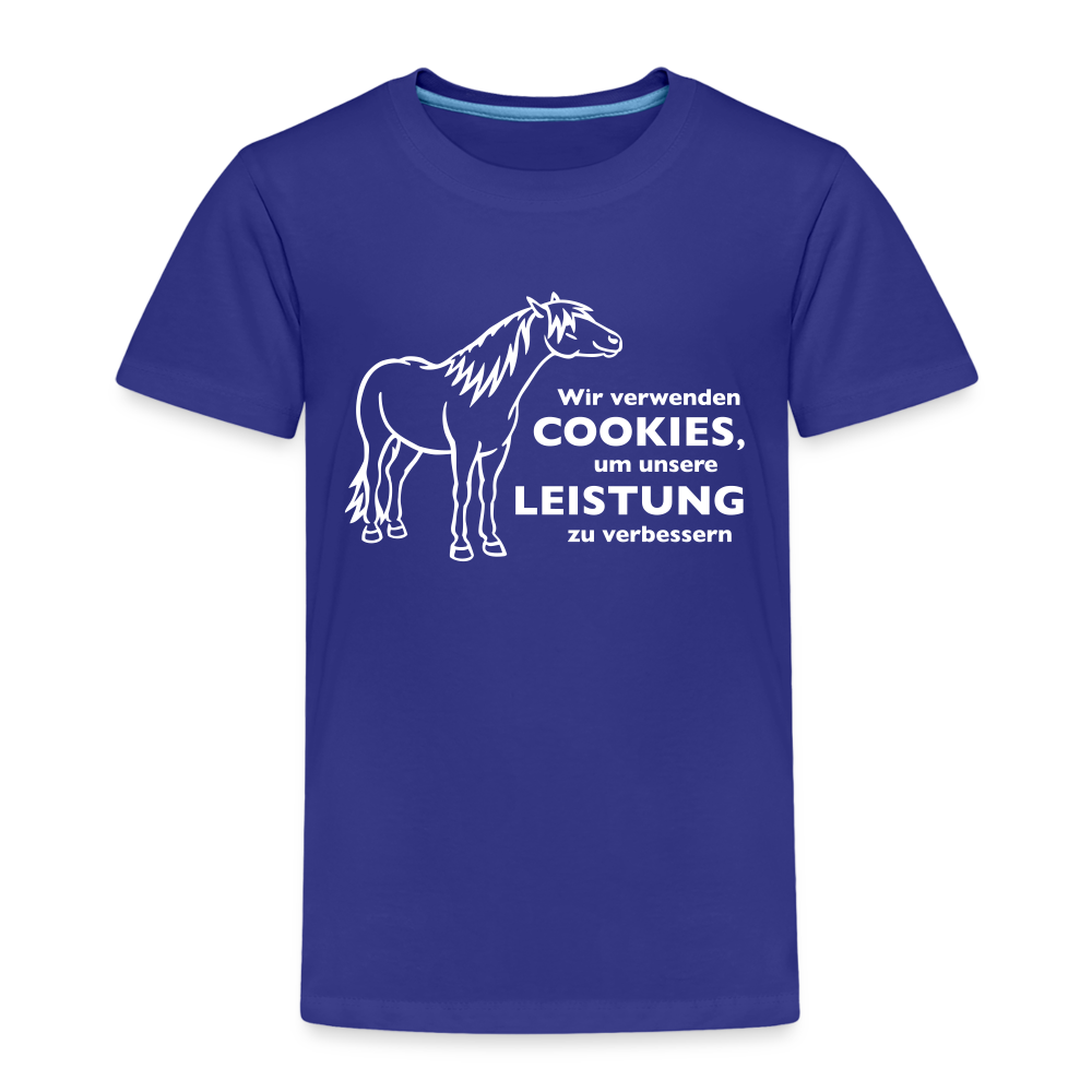 "Cookieverwendung" Grafik-Stil - Kinder T-Shirt - Königsblau