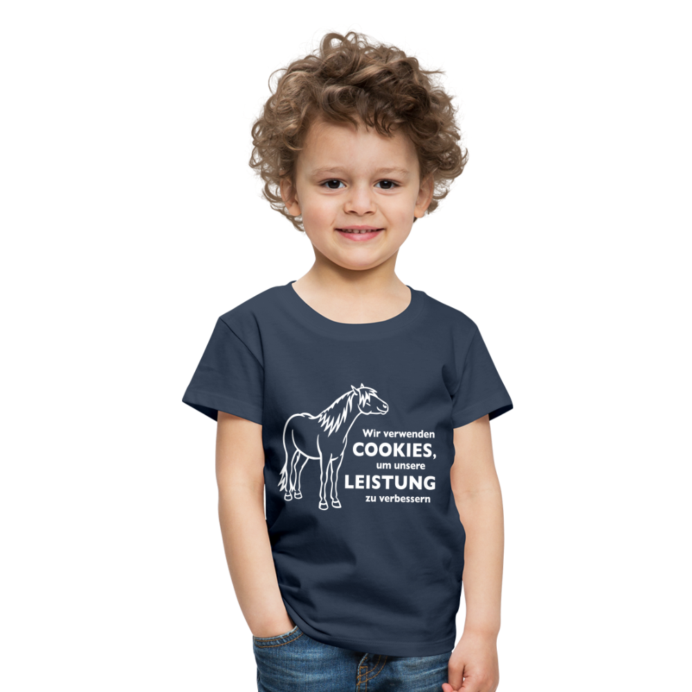 "Cookieverwendung" Grafik-Stil - Kinder T-Shirt - Navy
