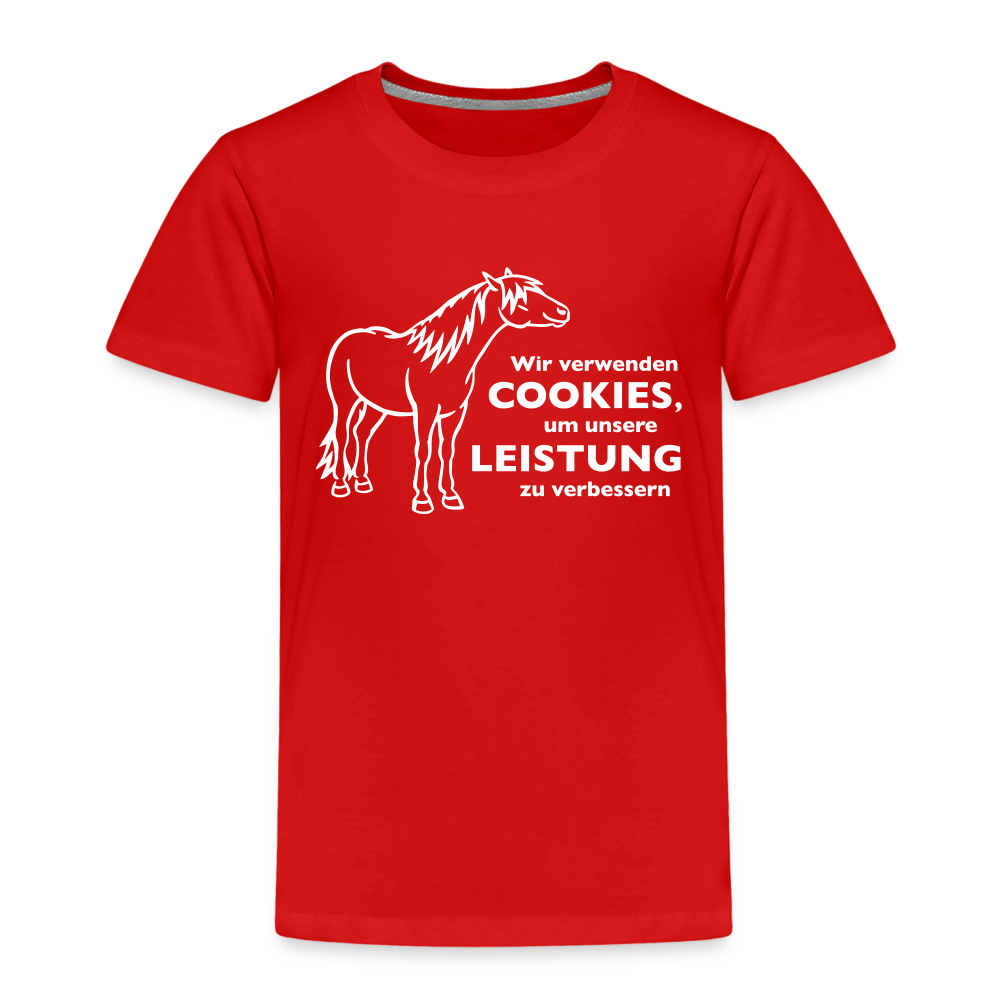 "Cookieverwendung" Grafik-Stil - Kinder T-Shirt - Rot