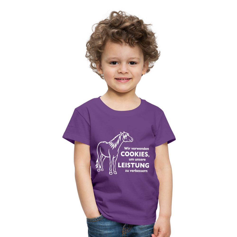 "Cookieverwendung" Grafik-Stil - Kinder T-Shirt - Lila