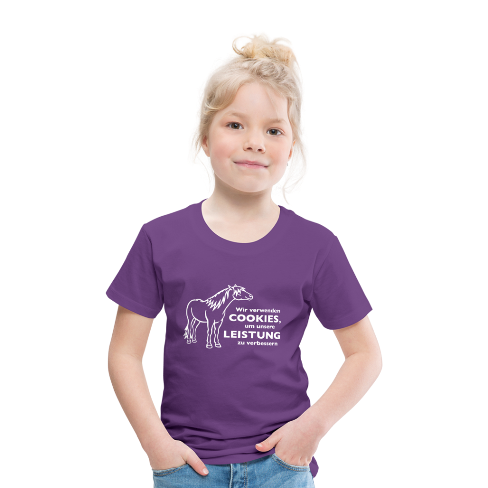 "Cookieverwendung" Grafik-Stil - Kinder T-Shirt - Lila