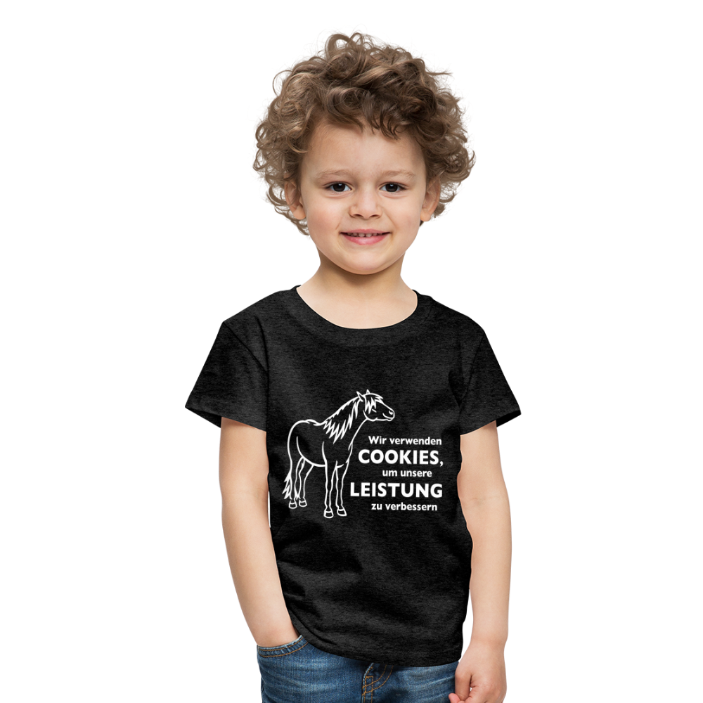 "Cookieverwendung" Grafik-Stil - Kinder T-Shirt - Anthrazit