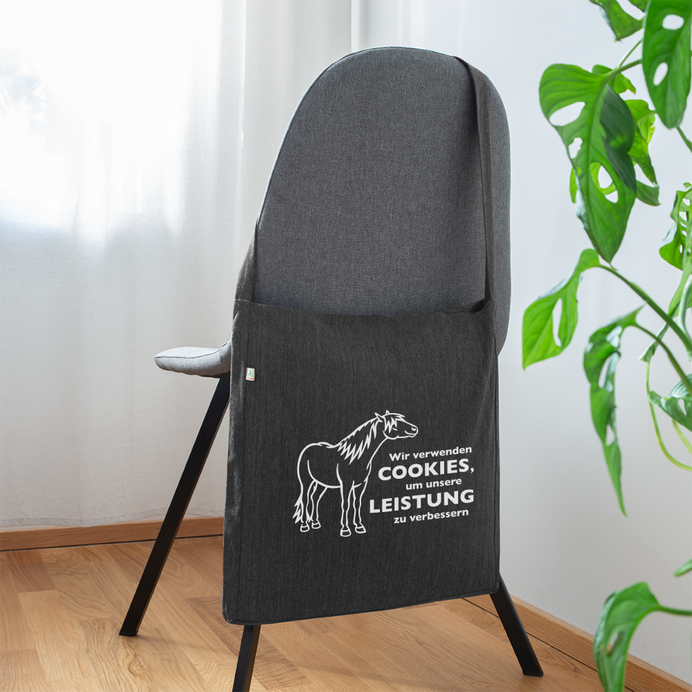 "Cookieverwendung" Grafik-Stil - Schultertasche - Schwarz meliert