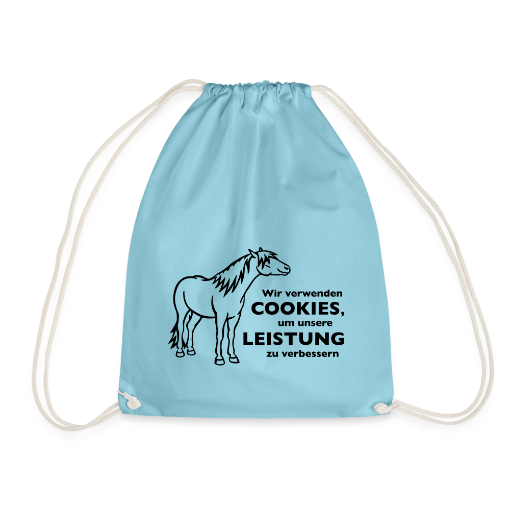 "Cookieverwendung" Grafik-Stil - Stallbeutel - Aqua