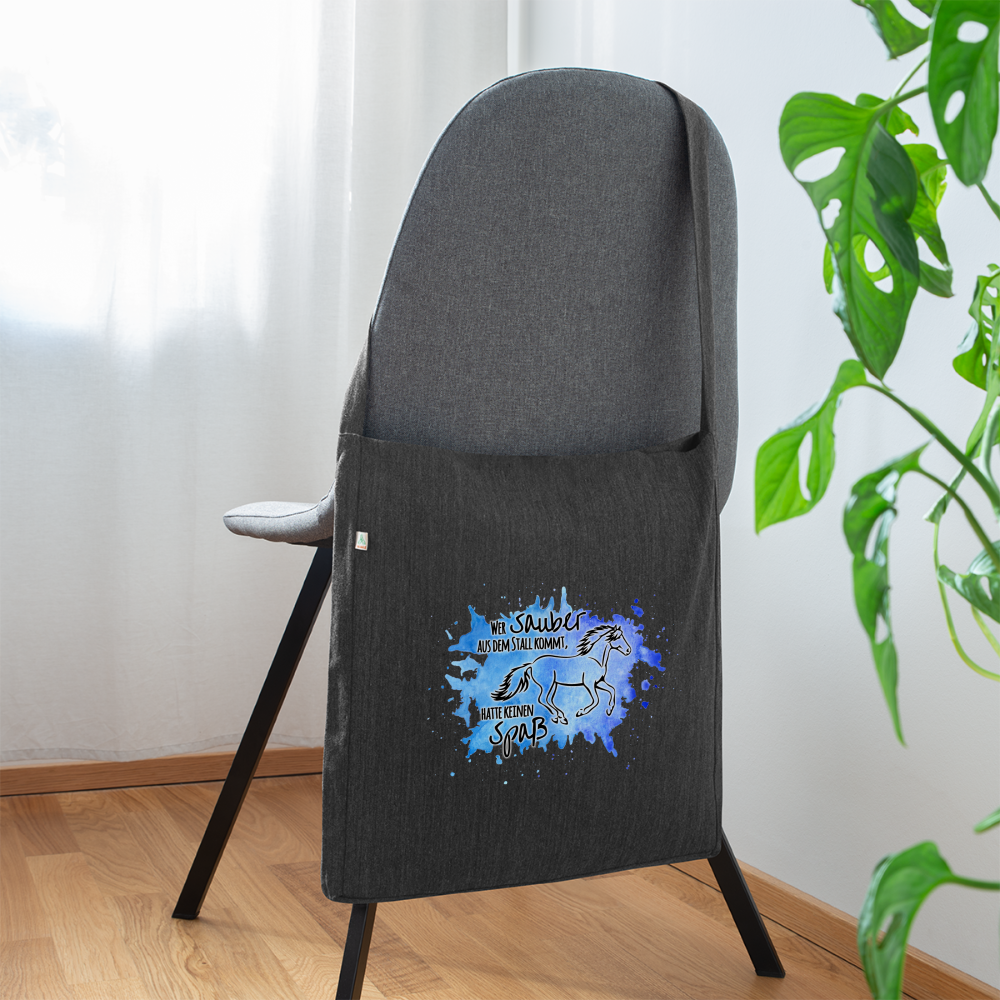 "Dreckspatz" Aquarell-Stil - Schultertasche - Schwarz meliert