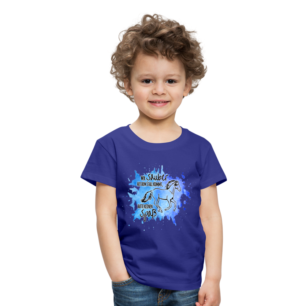 "Dreckspatz" Aquarell-Stil - Kinder T-Shirt - Königsblau