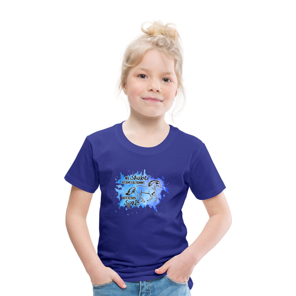 "Dreckspatz" Aquarell-Stil - Kinder T-Shirt - Königsblau