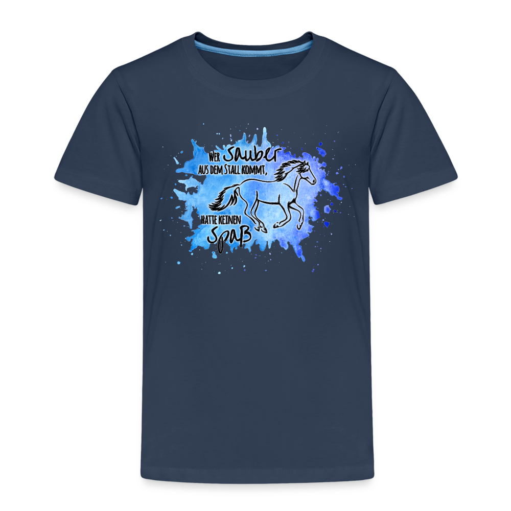 "Dreckspatz" Aquarell-Stil - Kinder T-Shirt - Navy