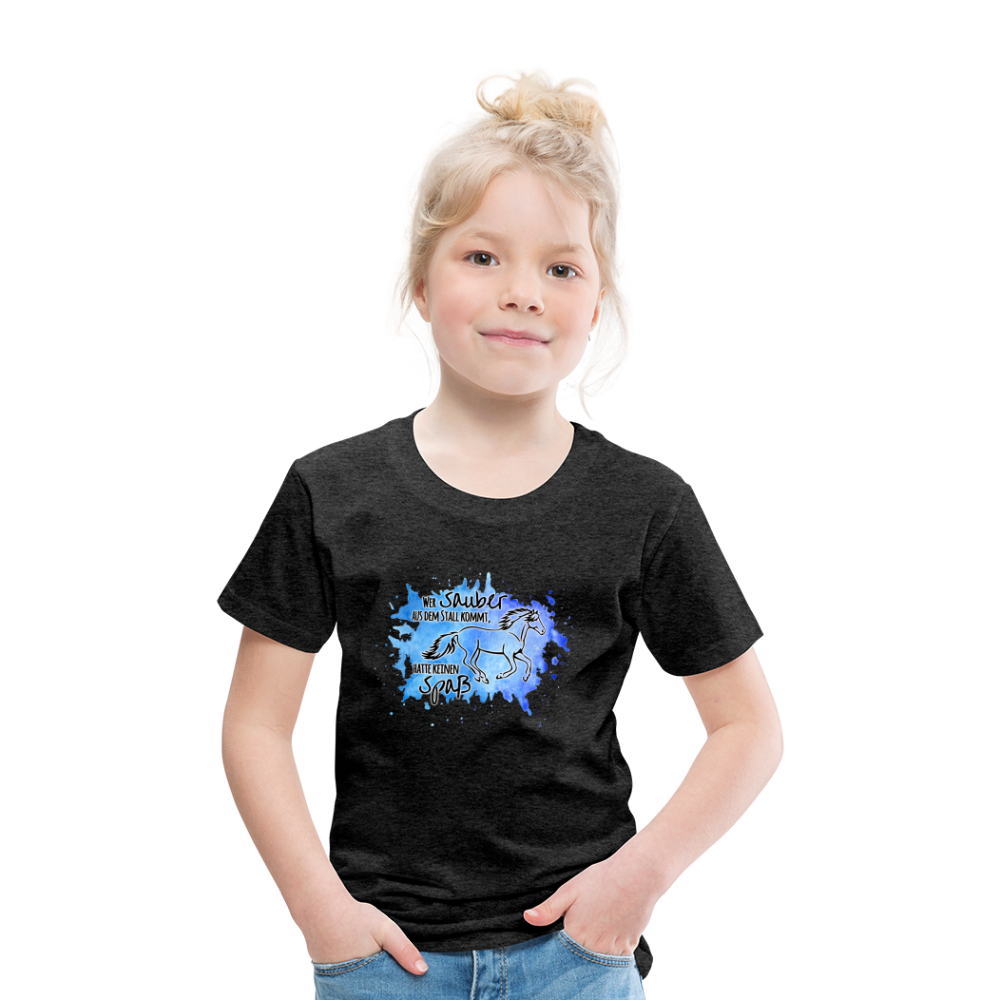 "Dreckspatz" Aquarell-Stil - Kinder T-Shirt - Anthrazit