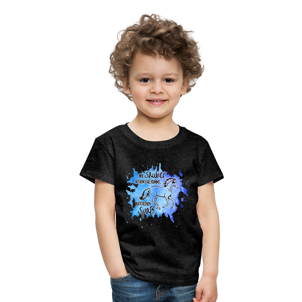 "Dreckspatz" Aquarell-Stil - Kinder T-Shirt - Anthrazit