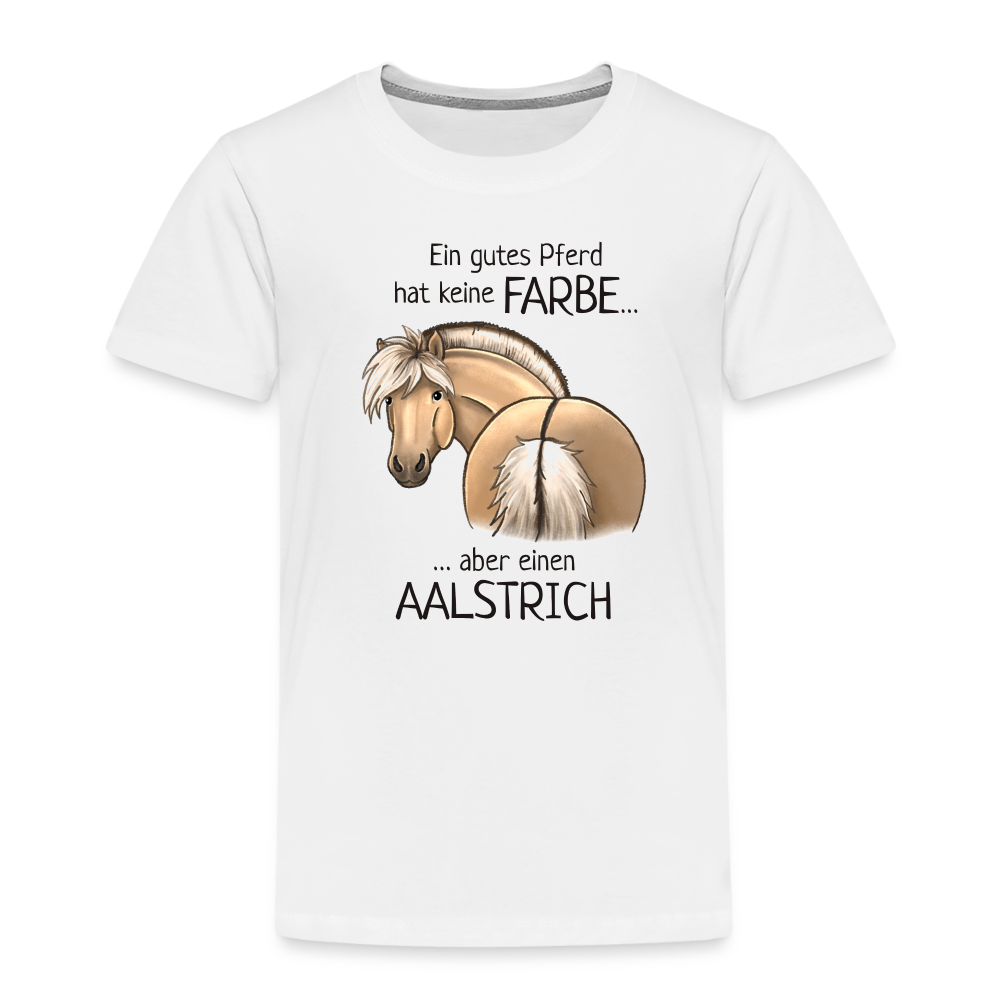 "Aalstrich" Illustrations-Stil - Kinder T-Shirt - weiß