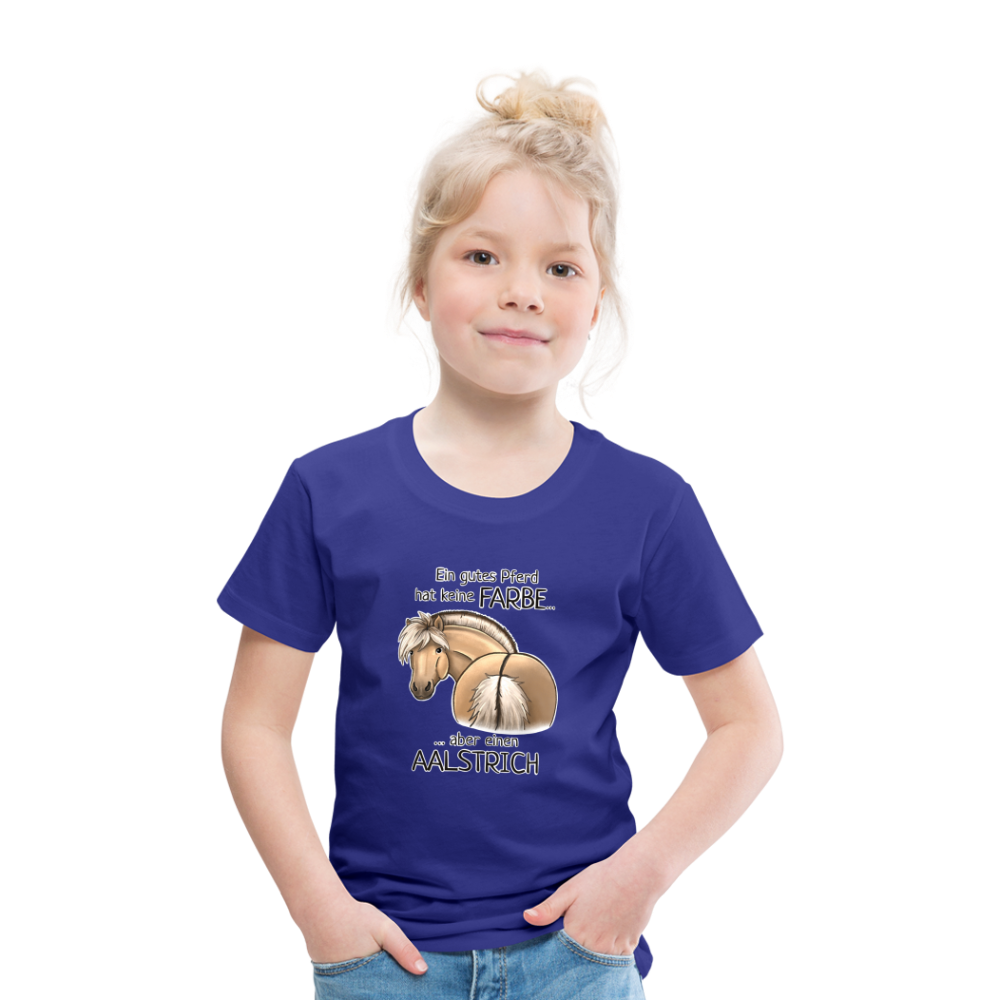 "Aalstrich" Illustrations-Stil - Kinder T-Shirt - Königsblau