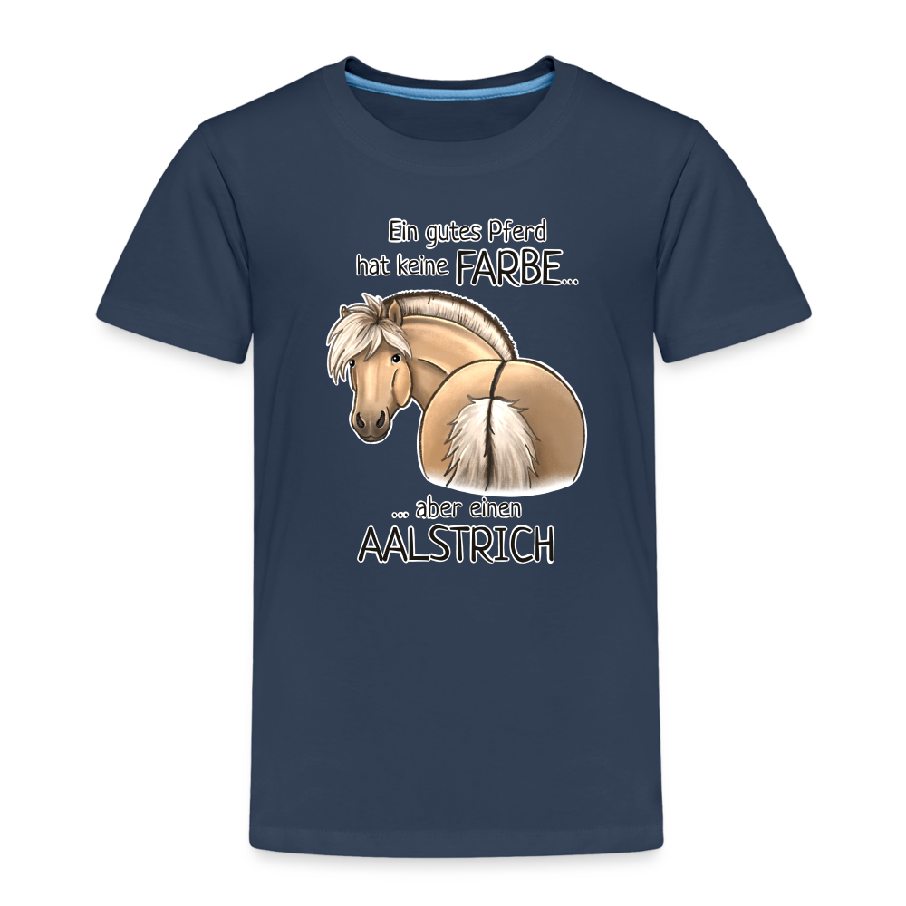 "Aalstrich" Illustrations-Stil - Kinder T-Shirt - Navy