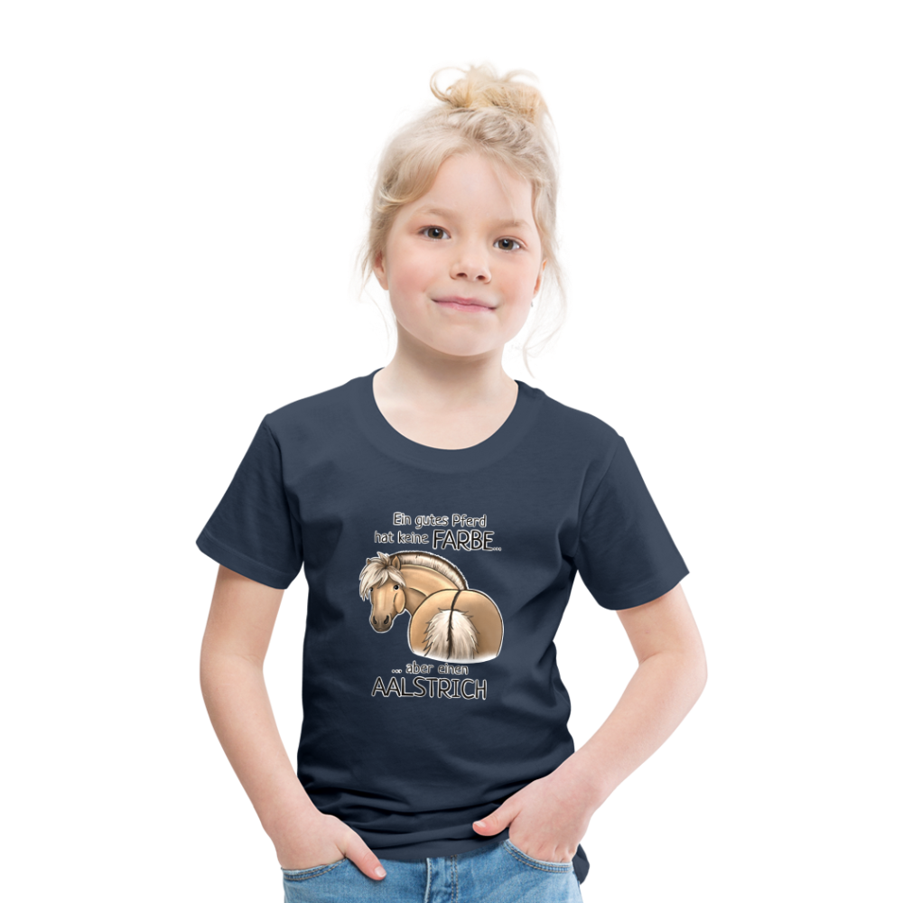 "Aalstrich" Illustrations-Stil - Kinder T-Shirt - Navy