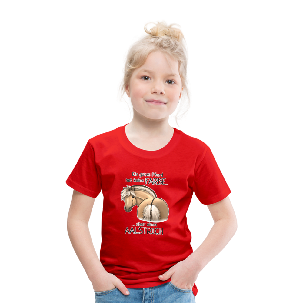 "Aalstrich" Illustrations-Stil - Kinder T-Shirt - Rot