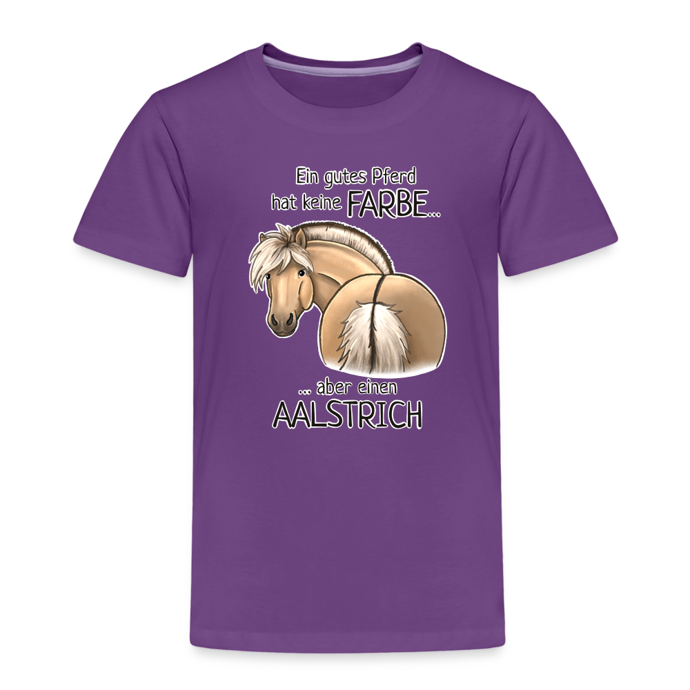 "Aalstrich" Illustrations-Stil - Kinder T-Shirt - Lila