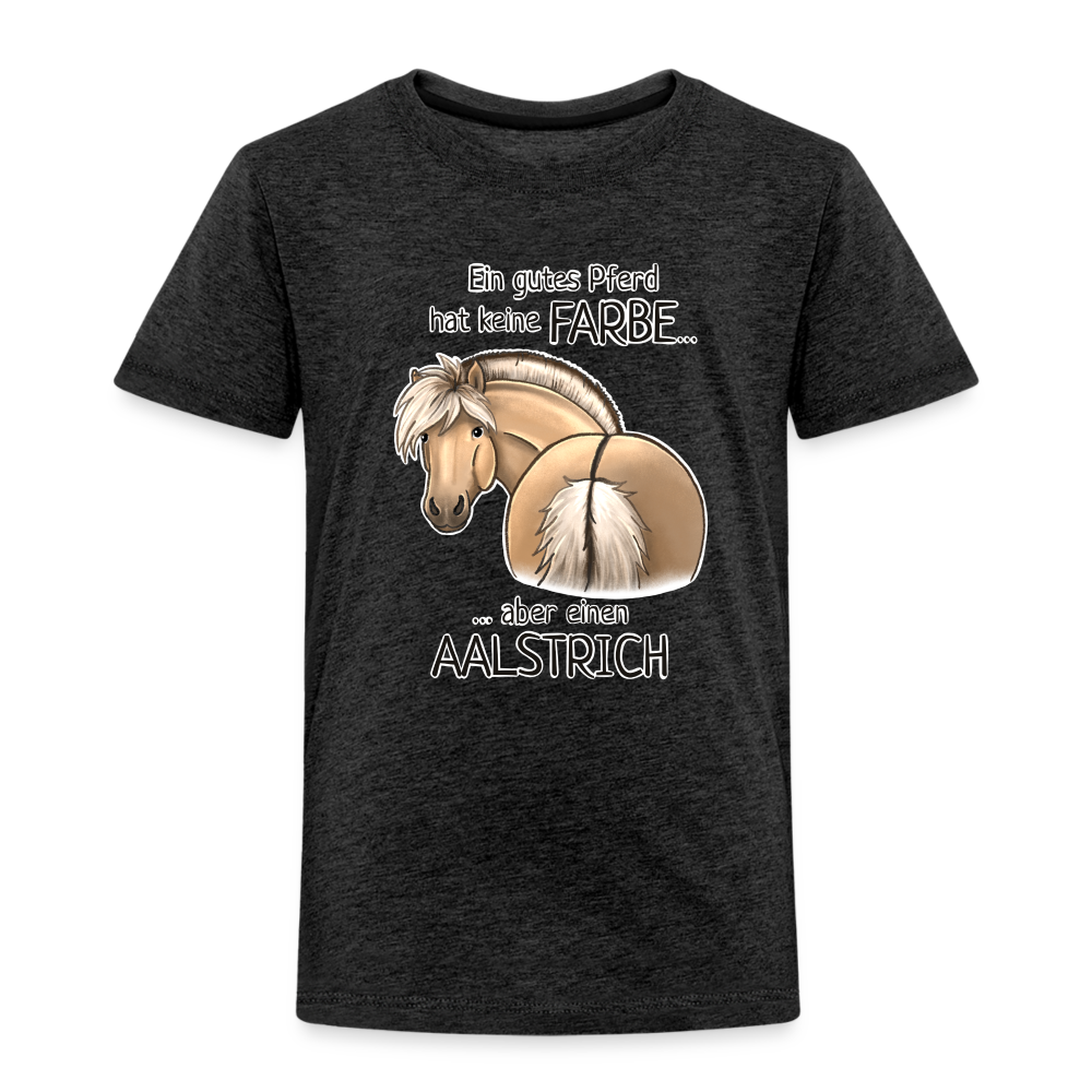 "Aalstrich" Illustrations-Stil - Kinder T-Shirt - Anthrazit