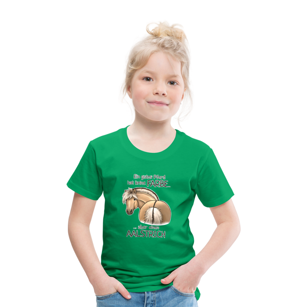 "Aalstrich" Illustrations-Stil - Kinder T-Shirt - Kelly Green