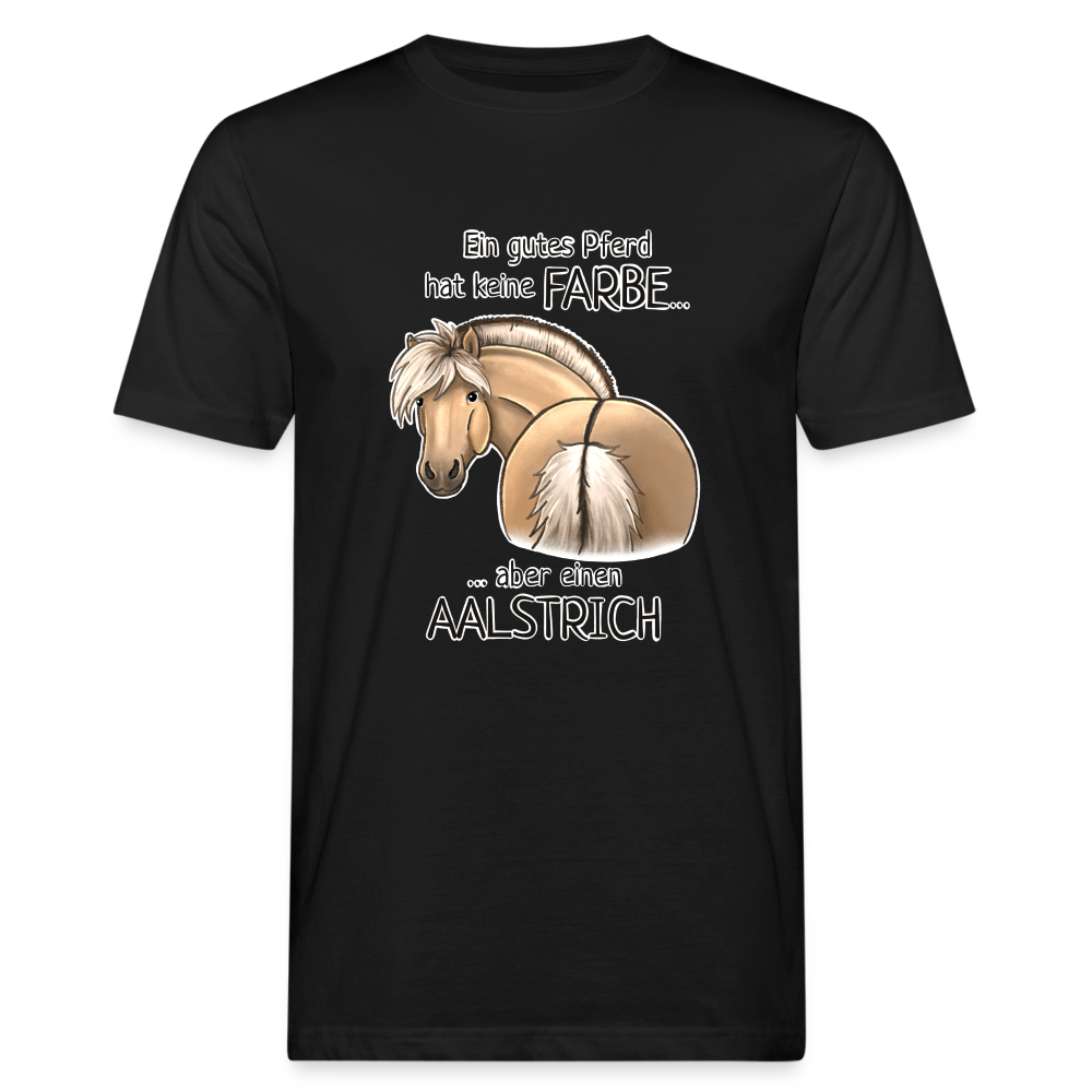 "Aalstrich" Illustrations-Stil - Männer Bio-T-Shirt - Schwarz