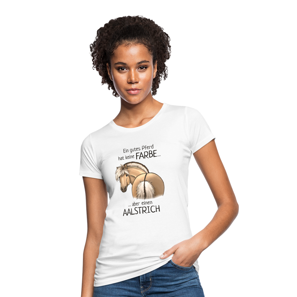 "Aalstrich" Illustrations-Stil - Frauen Bio-T-Shirt - weiß