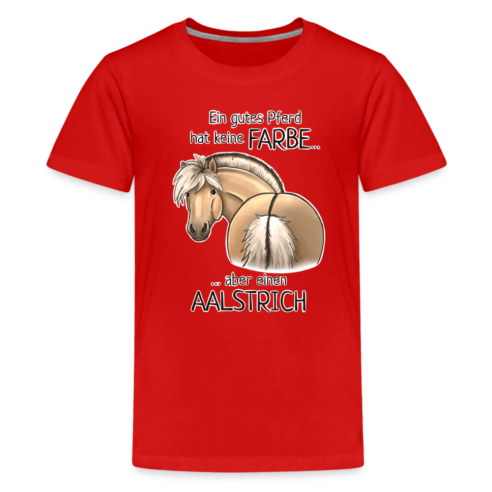 "Aalstrich" Illustrations-Stil - Teenager T-Shirt - Rot