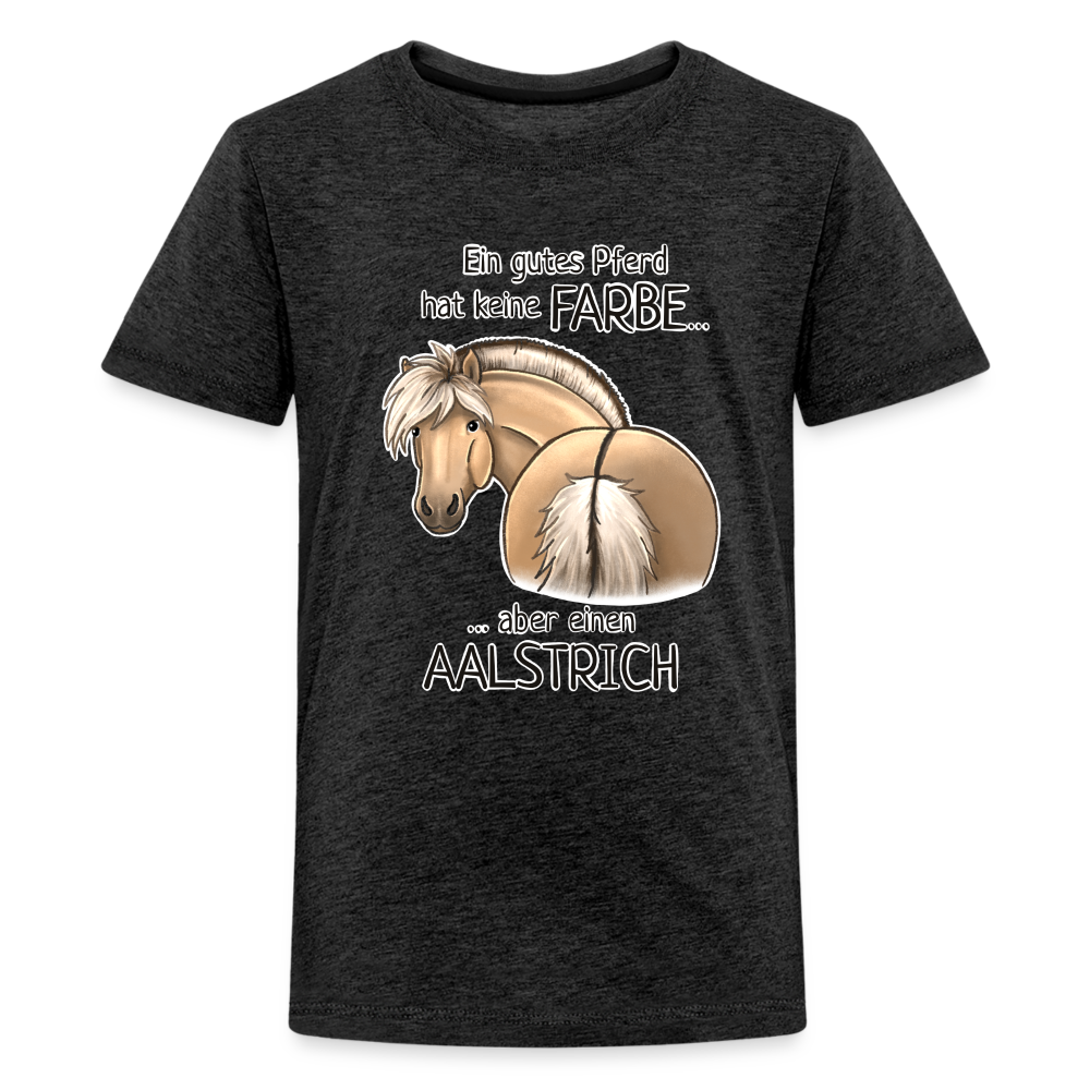 "Aalstrich" Illustrations-Stil - Teenager T-Shirt - Anthrazit