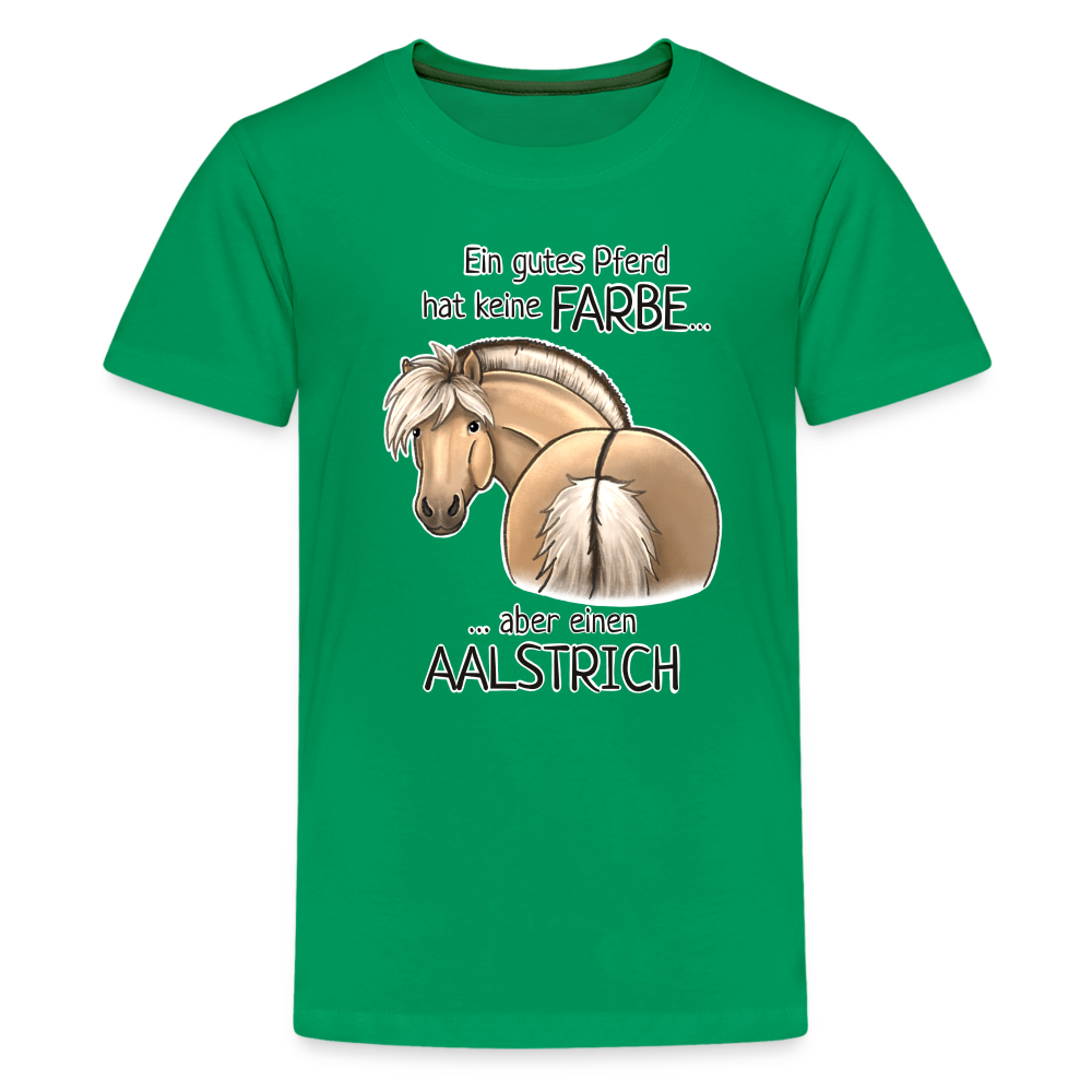 "Aalstrich" Illustrations-Stil - Teenager T-Shirt - Kelly Green