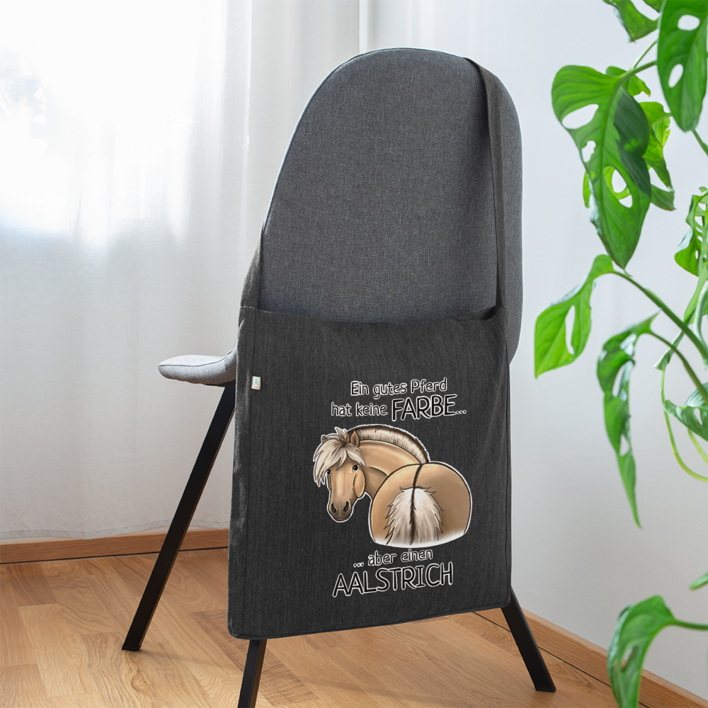 "Aalstrich" Illustrations-Stil - Schultertasche - Schwarz meliert