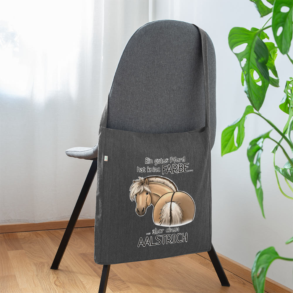 "Aalstrich" Illustrations-Stil - Schultertasche - Dunkelgrau meliert