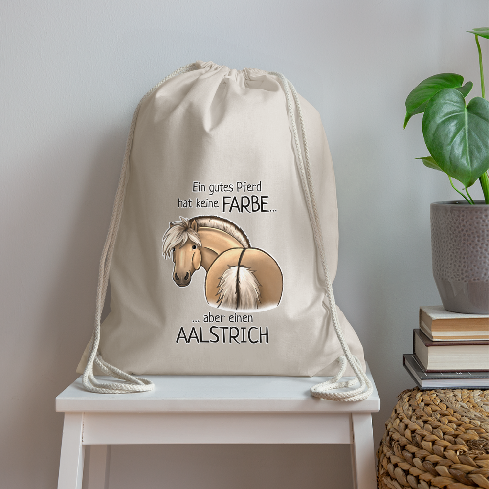 "Aalstrich" Illustrations-Stil - Stallbeutel - Natur