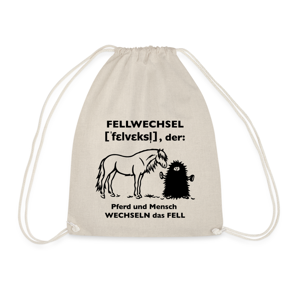 „Definition Fellwechsel“ Grafik-Stil - Stallbeutel - Natur