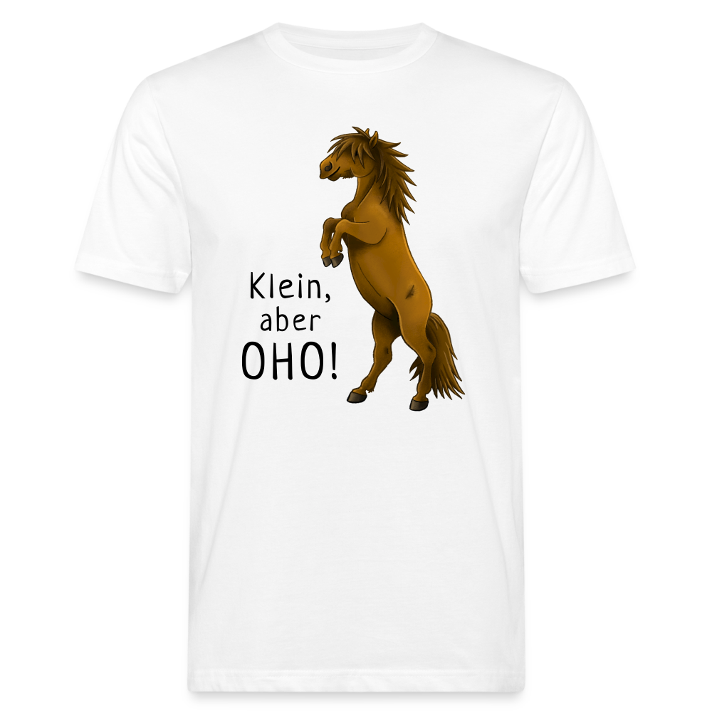 "Oho!" llustrations-Stil - Männer Bio-T-Shirt - weiß