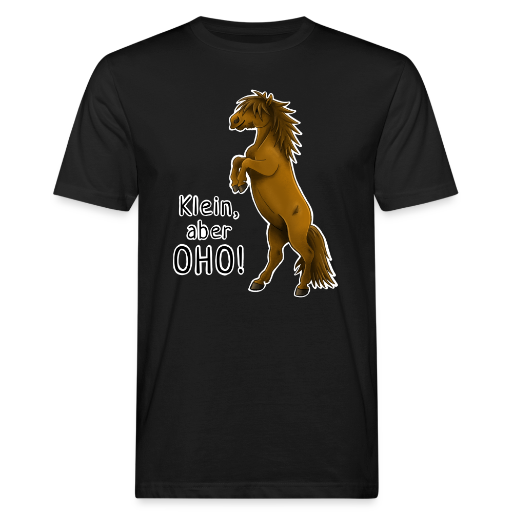 "Oho!" llustrations-Stil - Männer Bio-T-Shirt - Schwarz