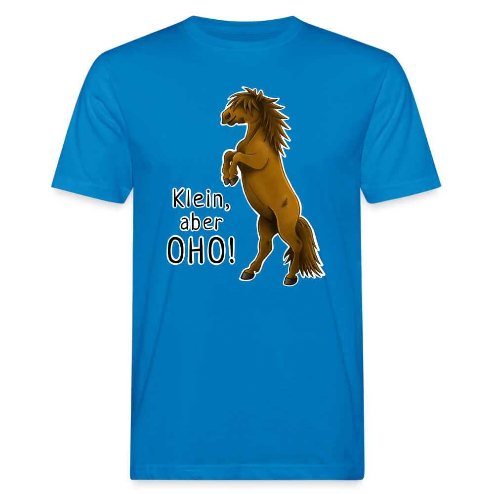 "Oho!" llustrations-Stil - Männer Bio-T-Shirt - Pfauenblau