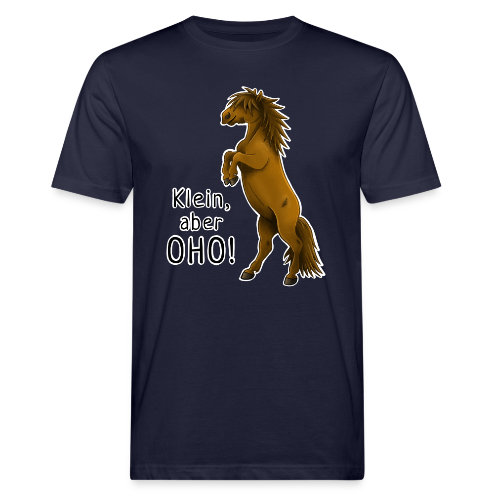 "Oho!" llustrations-Stil - Männer Bio-T-Shirt - Navy