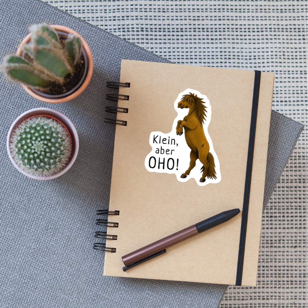 "Oho!" llustrations-Stil - Sticker - Mattweiß