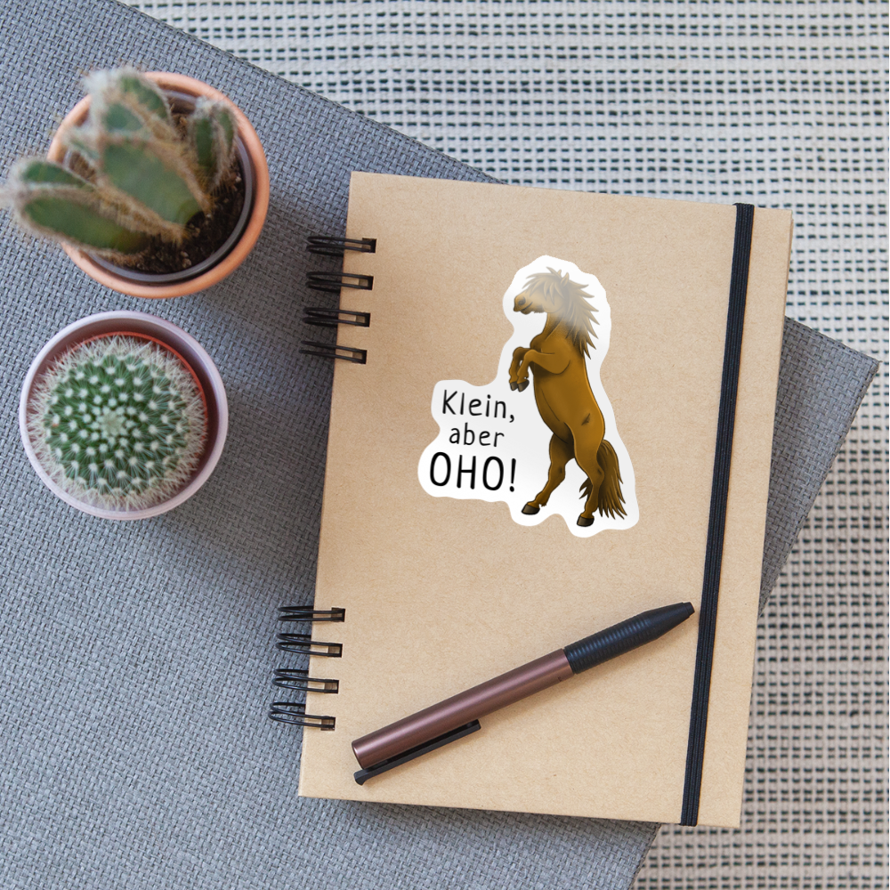 "Oho!" llustrations-Stil - Sticker - Weiß glänzend