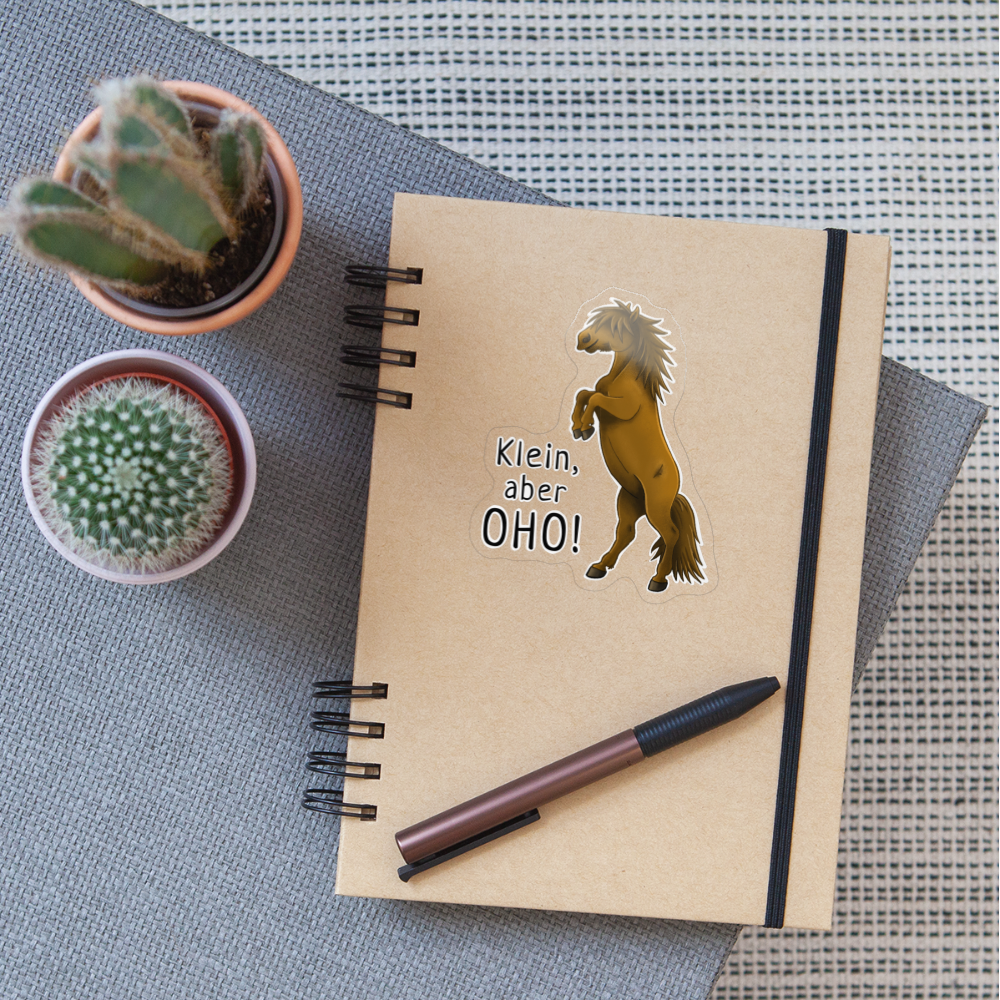 "Oho!" llustrations-Stil - Sticker - Transparent glänzend