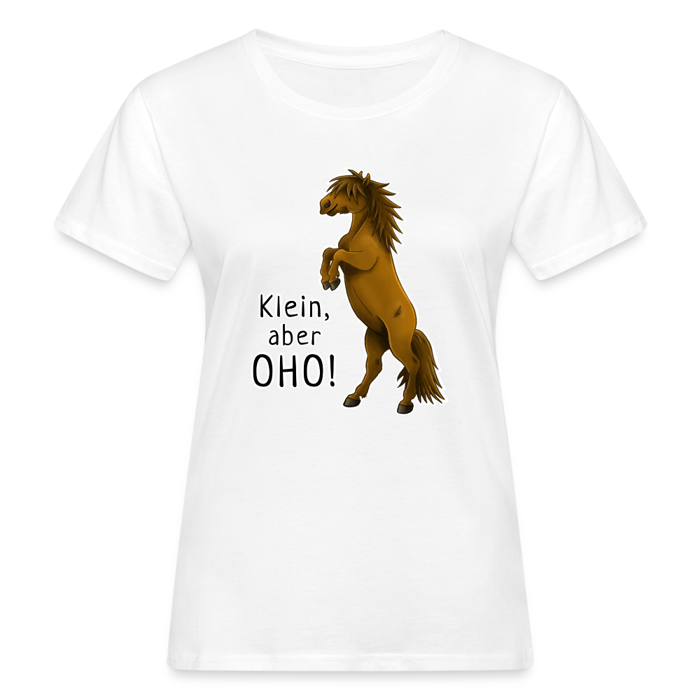 "Oho!" llustrations-Stil - Frauen Bio-T-Shirt - weiß