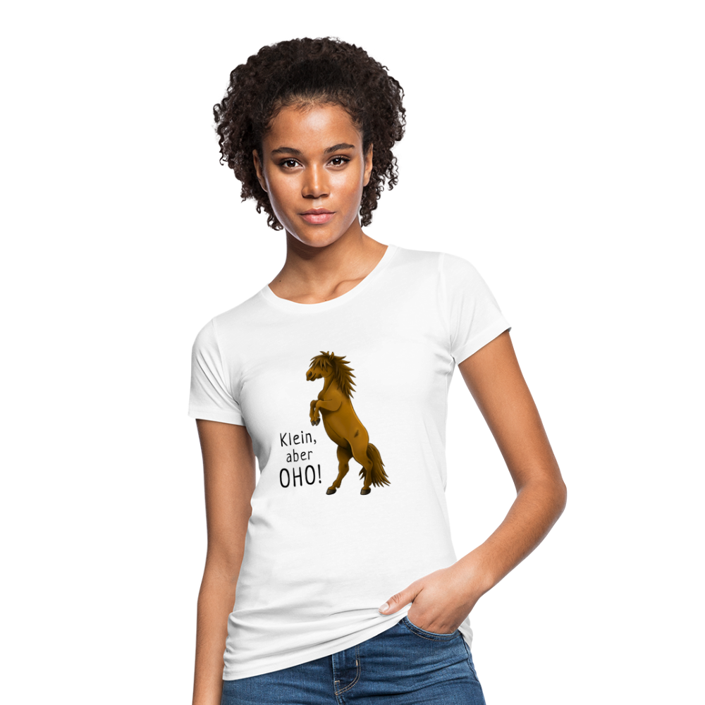 "Oho!" llustrations-Stil - Frauen Bio-T-Shirt - weiß