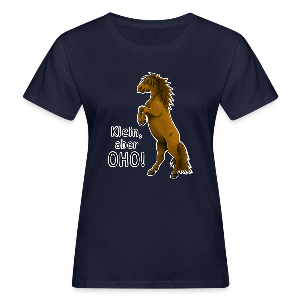 "Oho!" llustrations-Stil - Frauen Bio-T-Shirt - Navy