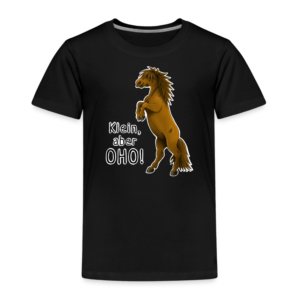 "Oho!" llustrations-Stil - Kinder T-Shirt - Schwarz
