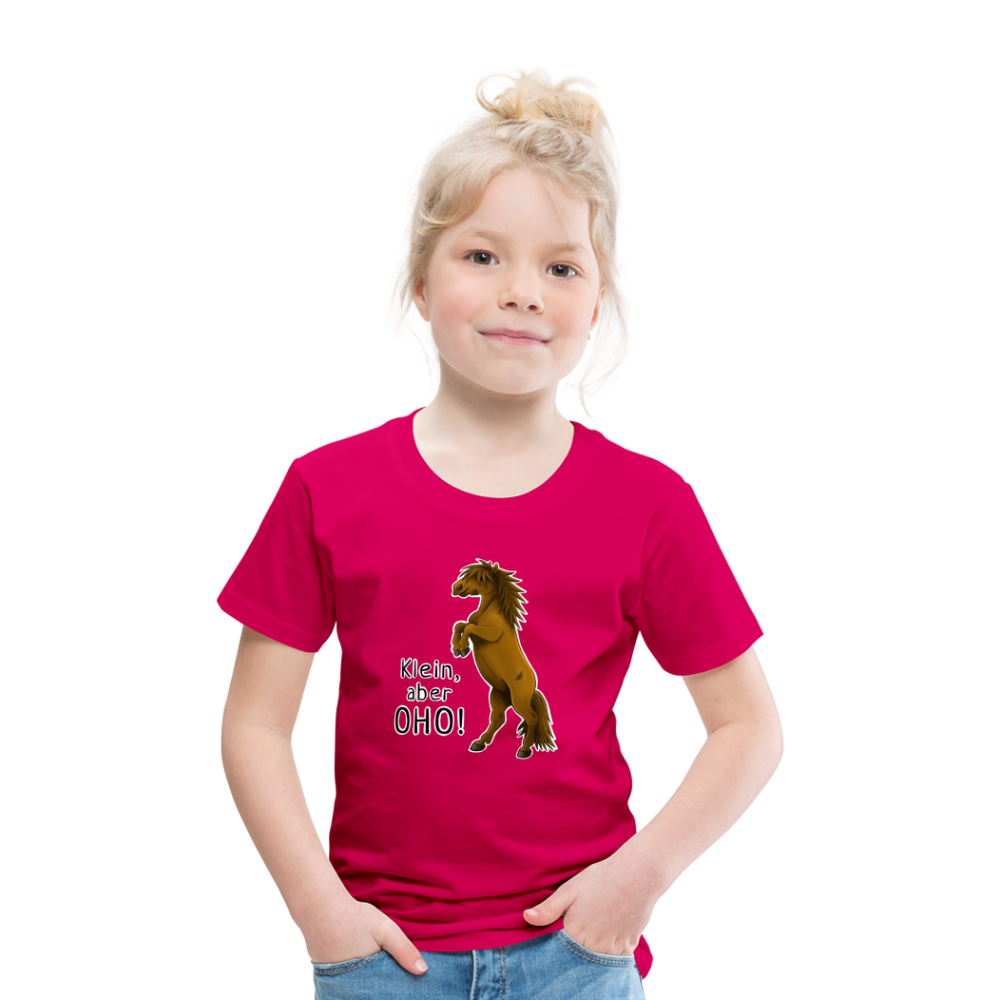 "Oho!" llustrations-Stil - Kinder T-Shirt - dunkles Pink