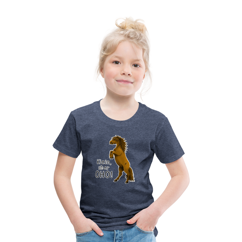"Oho!" llustrations-Stil - Kinder T-Shirt - Blau meliert
