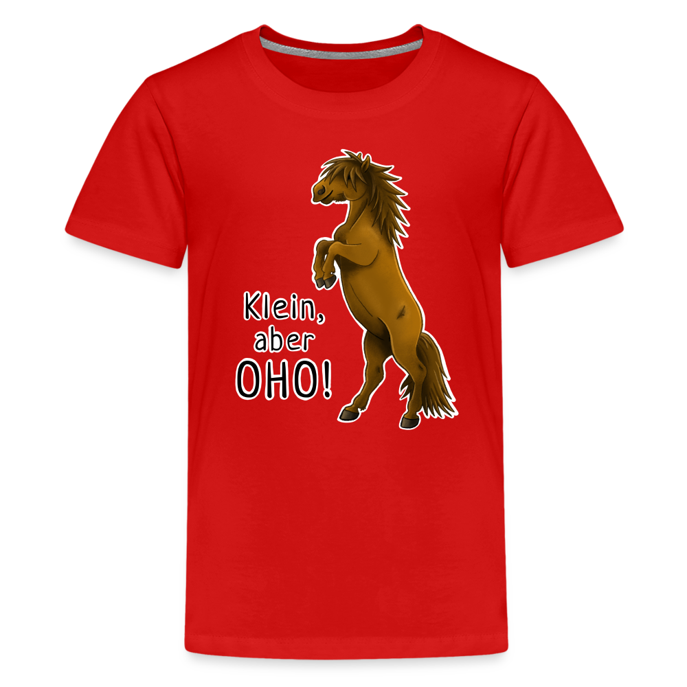 "Oho!" llustrations-Stil - Teenager T-Shirt - Rot