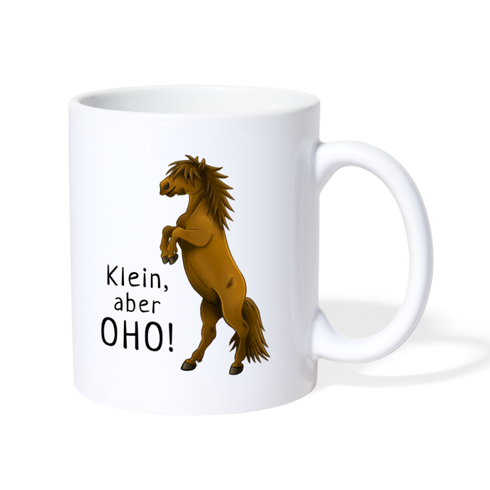 "Oho!" llustrations-Stil - Tasse weiß - weiß