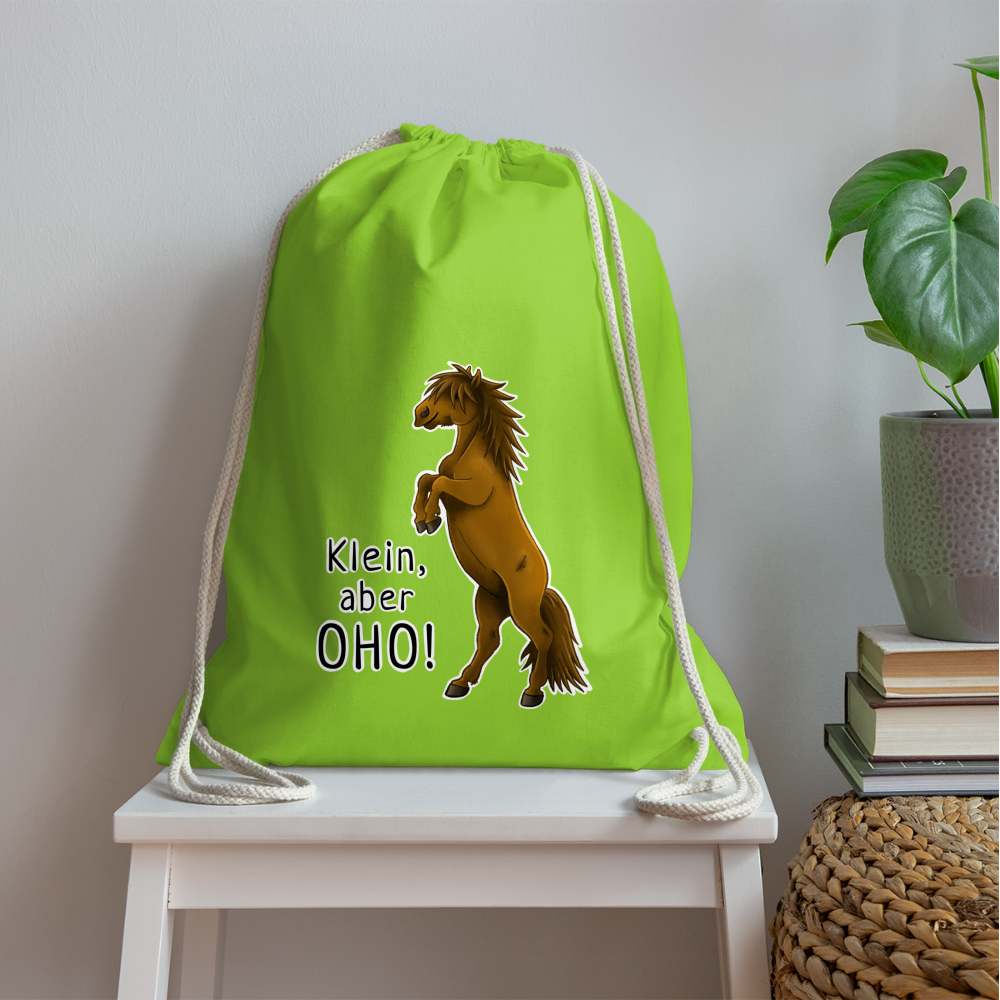 "Oho!" llustrations-Stil - Stallbeutel - Neongrün