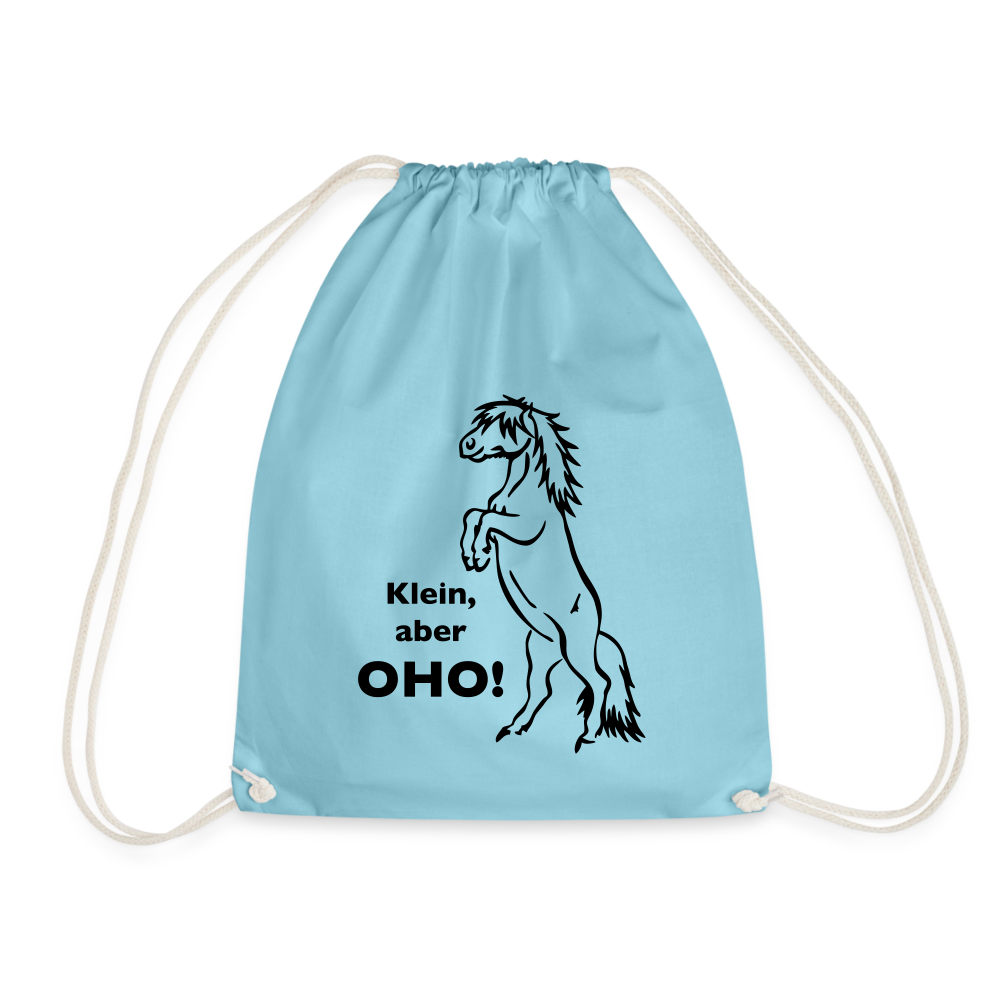 "Oho!" Grafik-Stil - Stallbeutel - Aqua